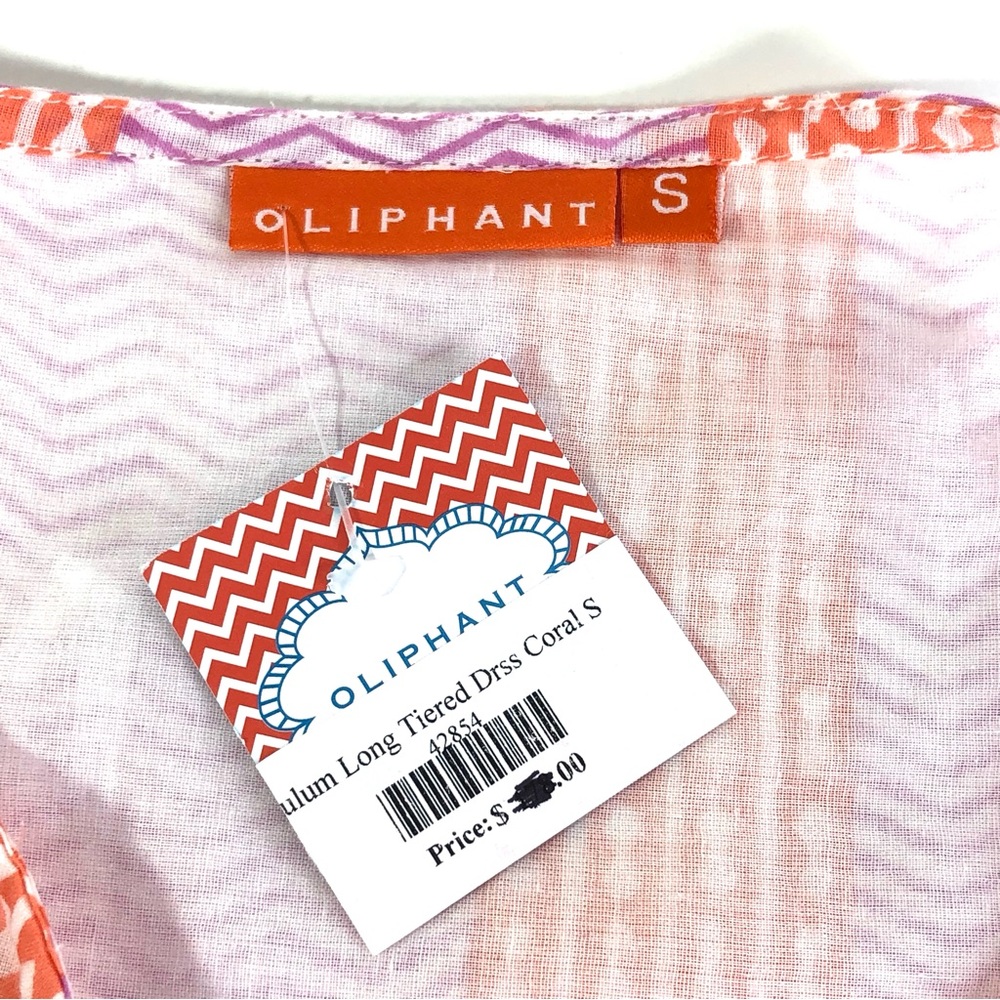 Oliphant Pink and Orange Striped Maxi Dress - Picture 5 of 8